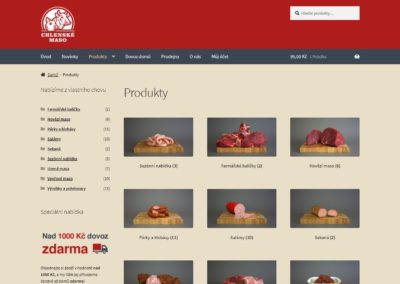 Tvorba e-shopu pro Chlenské maso
