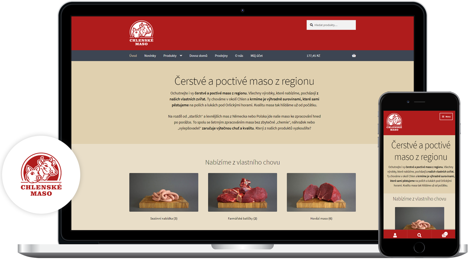 Tvorba e-shopu pro Chlenské maso