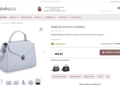 Tvorba e-shopu kabelka.cz