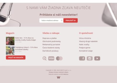 Tvorba e-shopu kabelka.sk