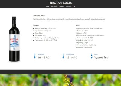 Tvorba webových stránek nectarlucis.cz