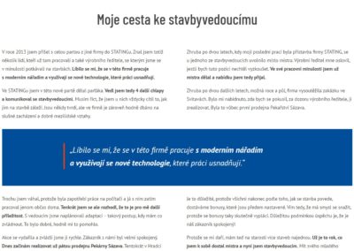 Tvorba webových stránek pracenastavbe.cz