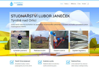 Tvorba webových stránek studnarstvi-janecek.cz