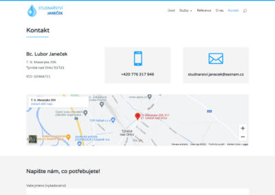 Tvorba webových stránek studnarstvi-janecek.cz