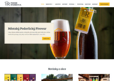 Tvorba webových stránek pivovarrychnov.cz