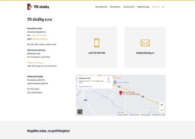 Tvorba webových stránek tdsluzby.cz